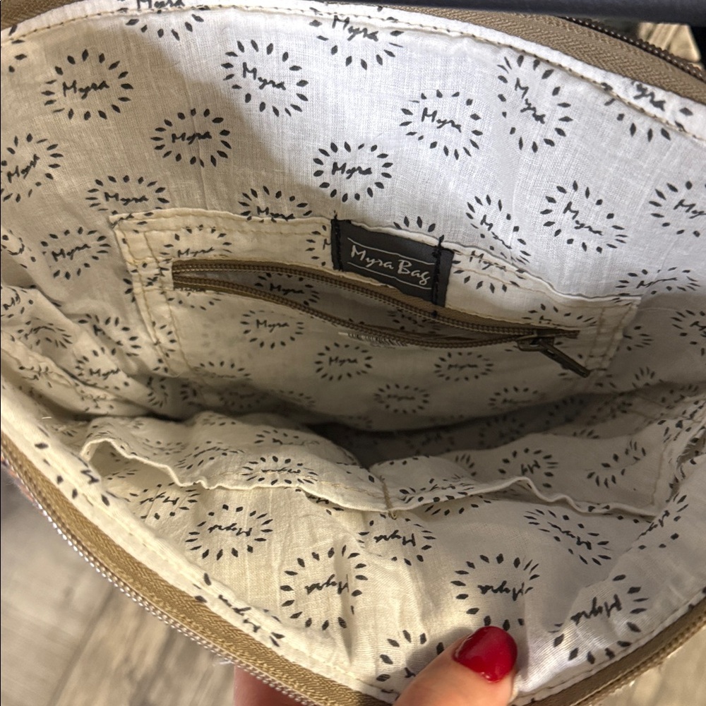 Myra Bag White and Black Patterned Interior - Picture 2 of 4
